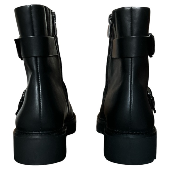 Water resistant leather moto boot lug sole women’s 8.5 NEW Nordstrom - Picture 3 of 5